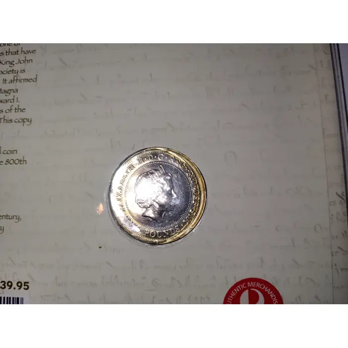 2015 £2 "800th Anniversary of Magna Carta" PNC 2110/2500