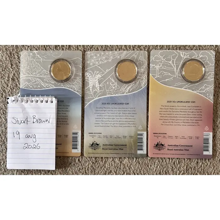 Dorothea mackellar 50c coin set