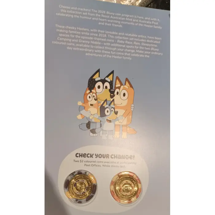 2026 Bluey Uncirculated $2 coin collection