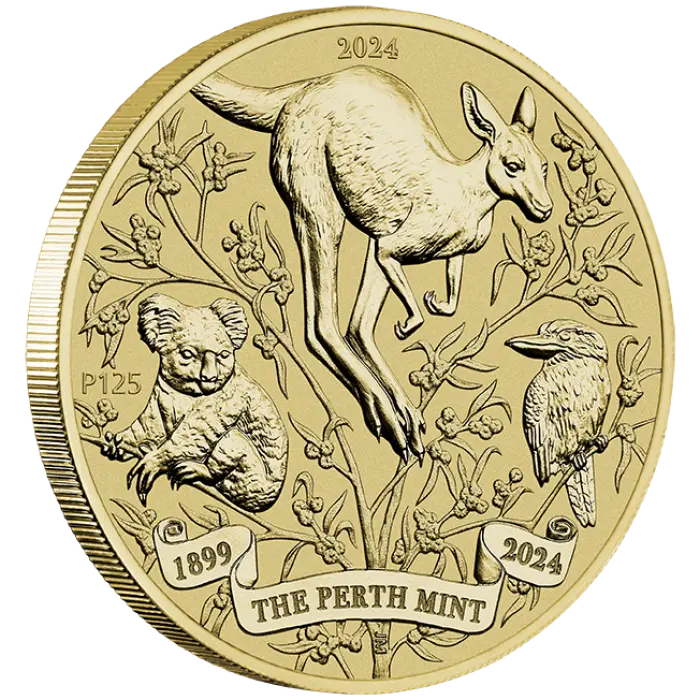 2024 $1 Carded 125th Anniversary UNC Coin Perth Mint Aus