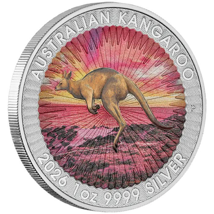 2026 Sundowner Red Kangaroo $1 1oz Silver Coloured Coin in Card