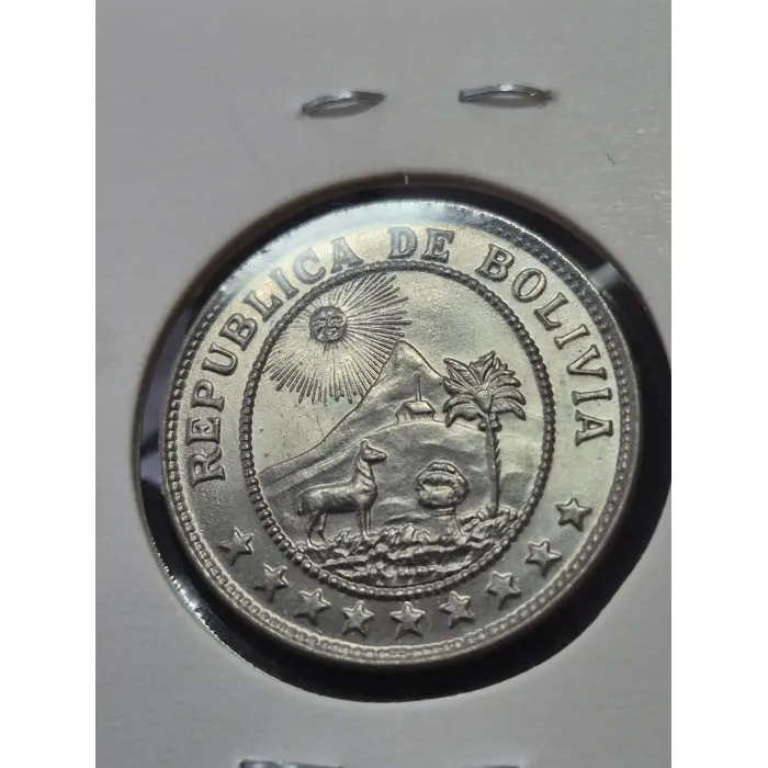 1939 Bolivia 10 Centavos Coin – Crisp High-Grade Collector's Piece
