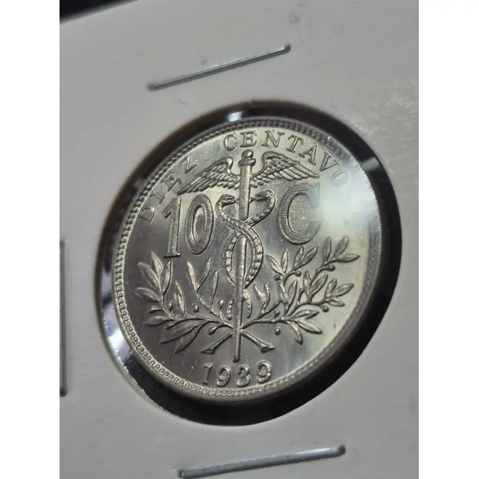 1939 Bolivia 10 Centavos Coin – Crisp High-Grade Collector's Piece