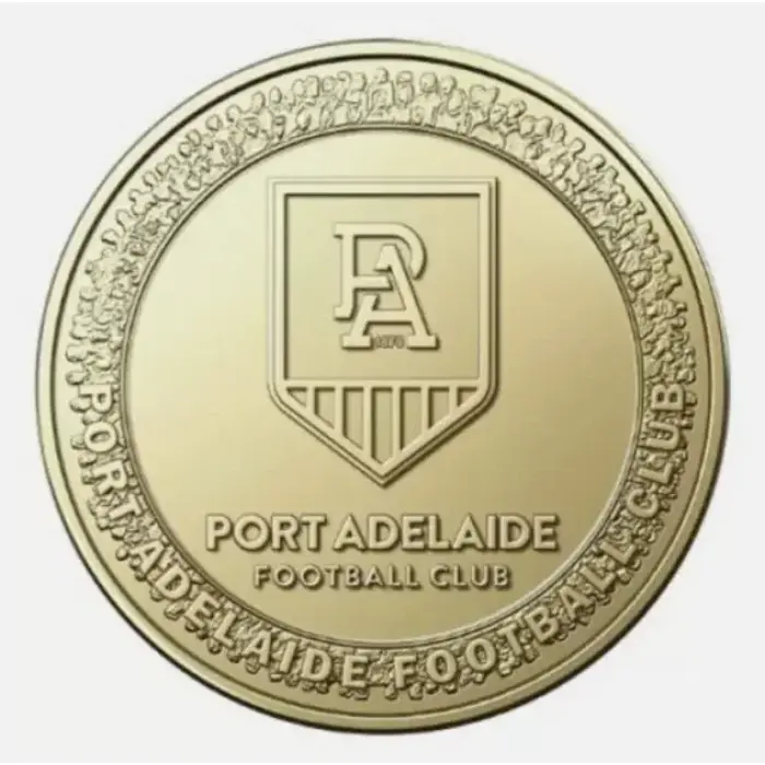 AFL 2023 "PORT ADELAIDE FOOTBALL CLUB" $1.00 Dollar Collection Coin UNC