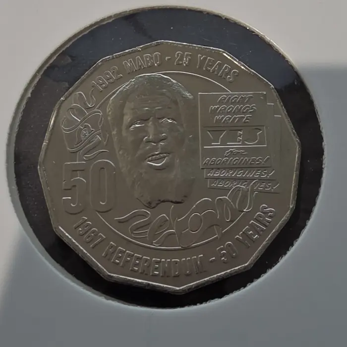 2017 "mabo" 50c uncirculated in 2x2 flip