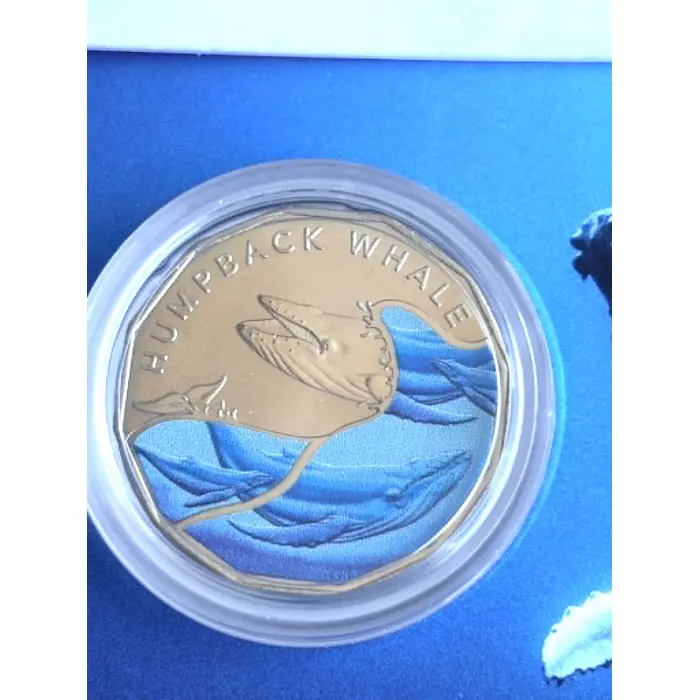 2023 50c -Emperor Penguin & Humpback Whale
