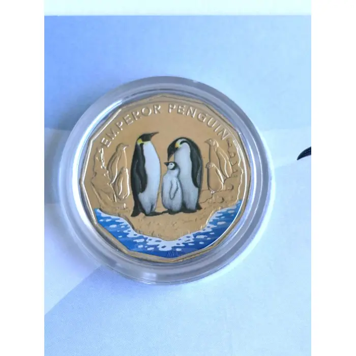 2023 50c -Emperor Penguin & Humpback Whale