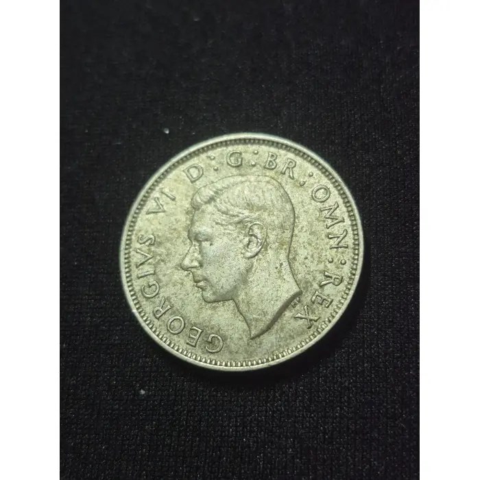 1943 British Silver Two Shillings (Florin) – King George VI