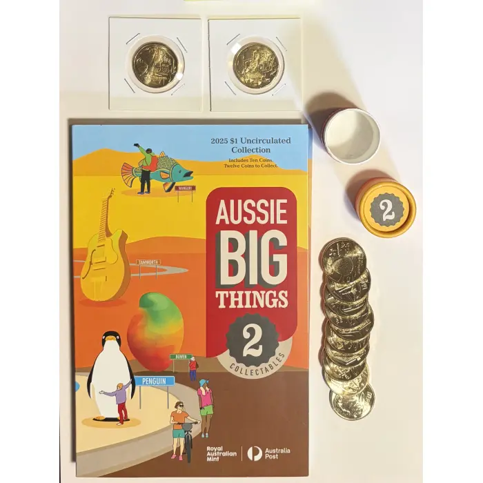 2025 Aussie Big Things 2 Folder and Tube Set (Unsealed No Colour Strawberry)