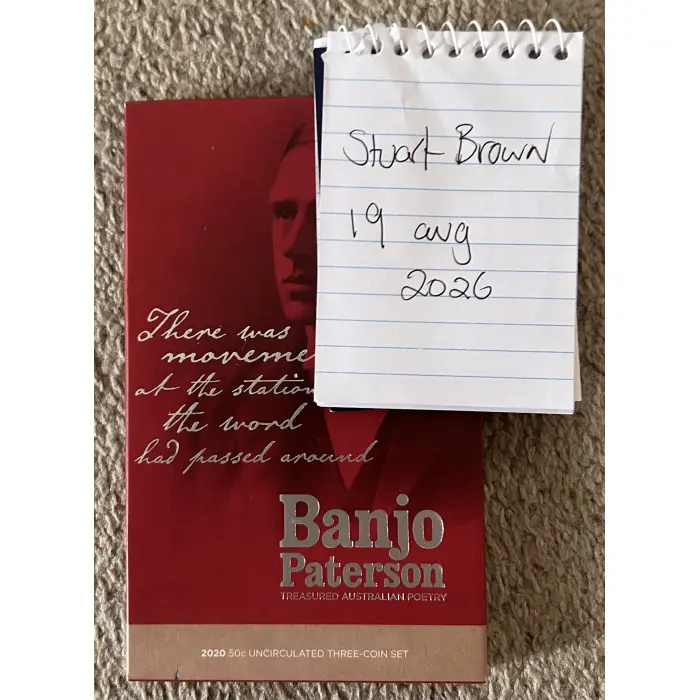 Banjo Paterson 3 coin set