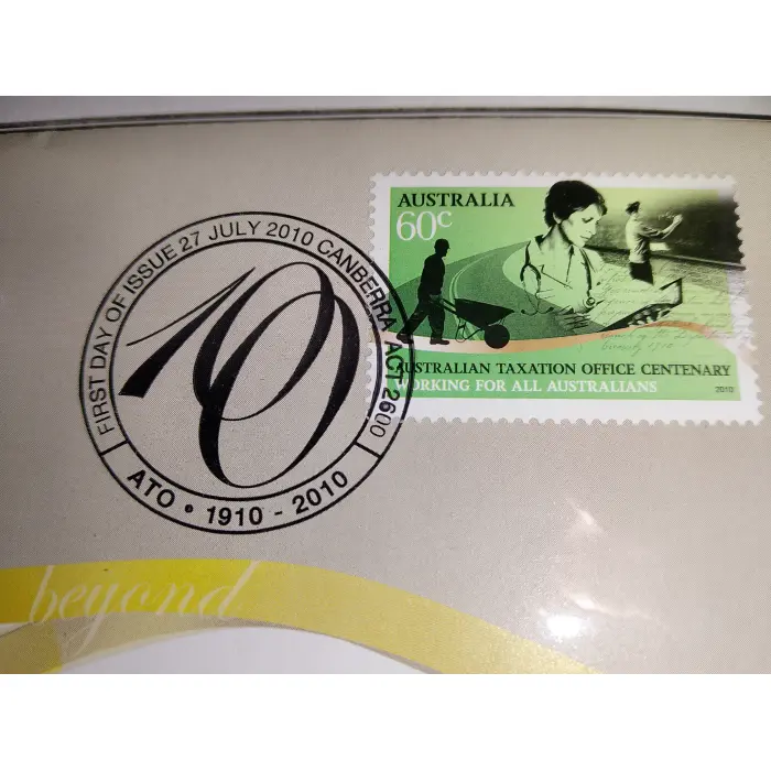 2010 20¢  "Australian Taxation Office Centenary" PNC