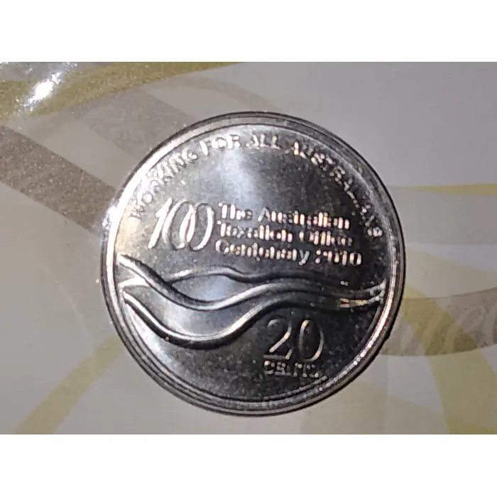 2010 20¢  "Australian Taxation Office Centenary" PNC