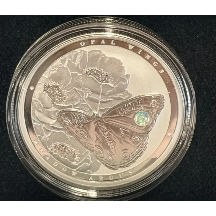 🦋2026 Australian Opal Wings  Meadow Argus 1oz Silver Proof Coin Opal Insert