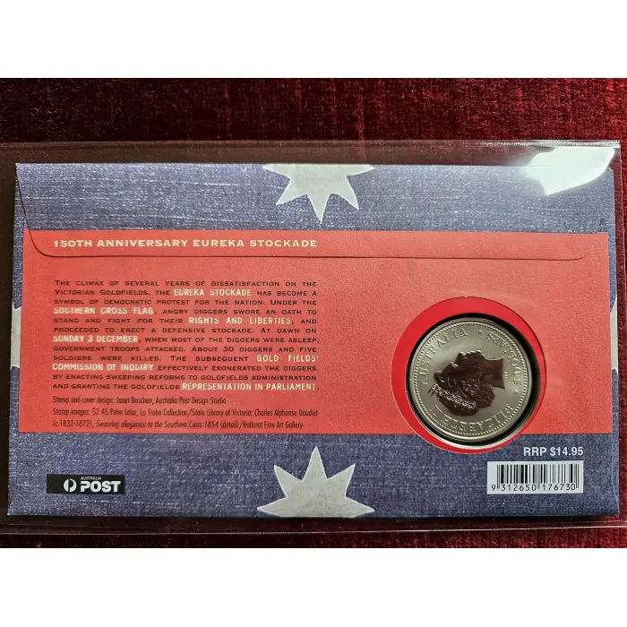 💙 2004 5 Dollar ($5) 150th Anniversary Eureka Stockade PNC Mintage 62,000