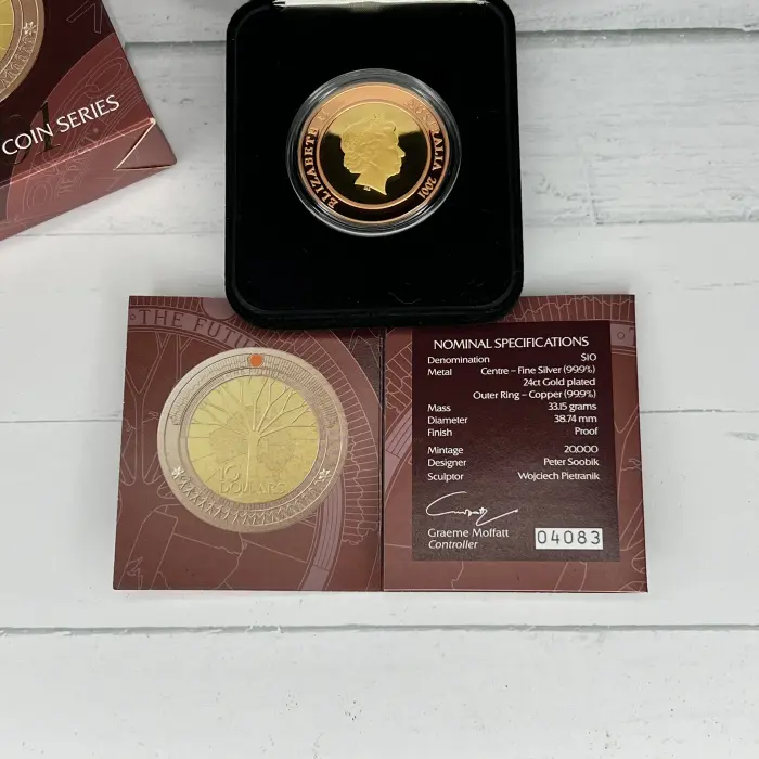 2001 $10 Millennium Coin Series – “The Future” Silver Proof Coin
