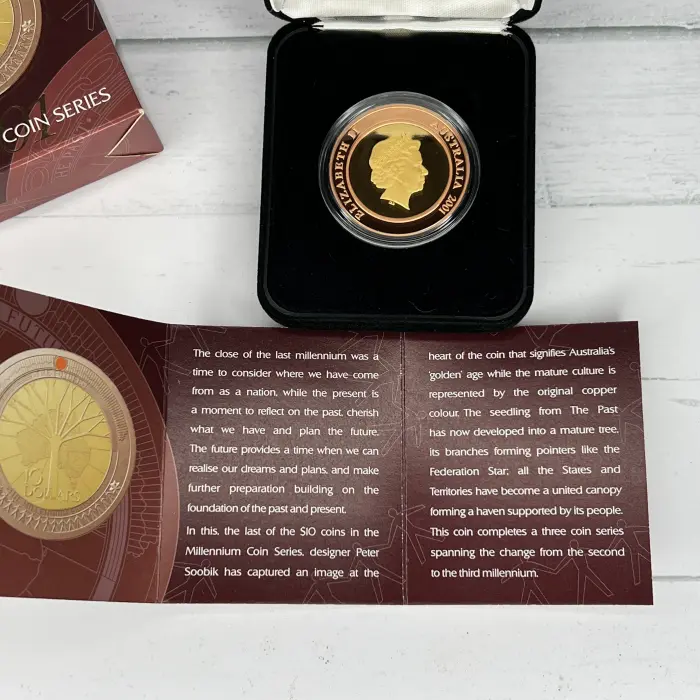 2001 $10 Millennium Coin Series – “The Future” Silver Proof Coin
