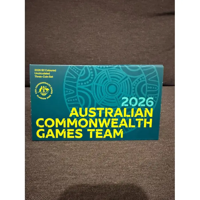 2026 $2 Commonwealth Game Australia Coins IN FOLDER Set of 3