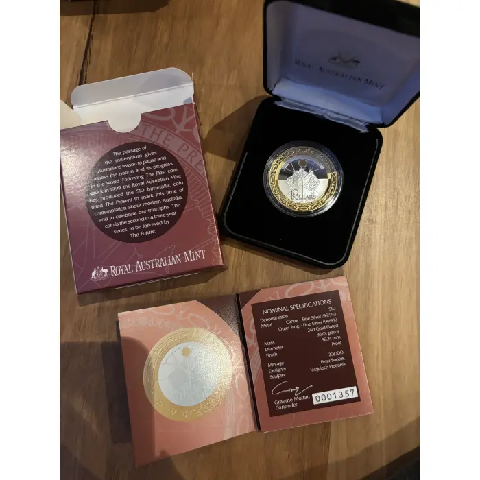 2000 Millennium Coin Series  - 10 Dollar Proof Coin in 1 oz Silver