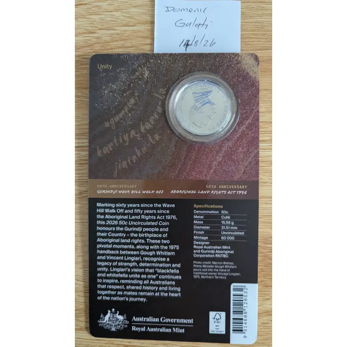 2026 Unity Anniversary Coin