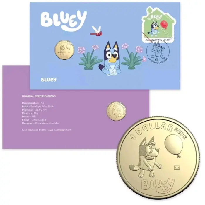 2024 $1 Bluey PNC - Envelope Privy Mark 