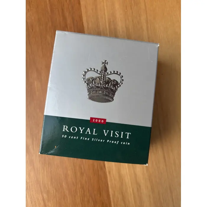 2000 Royal Visit 50c  Proof Coin - 99.9% fine silver 