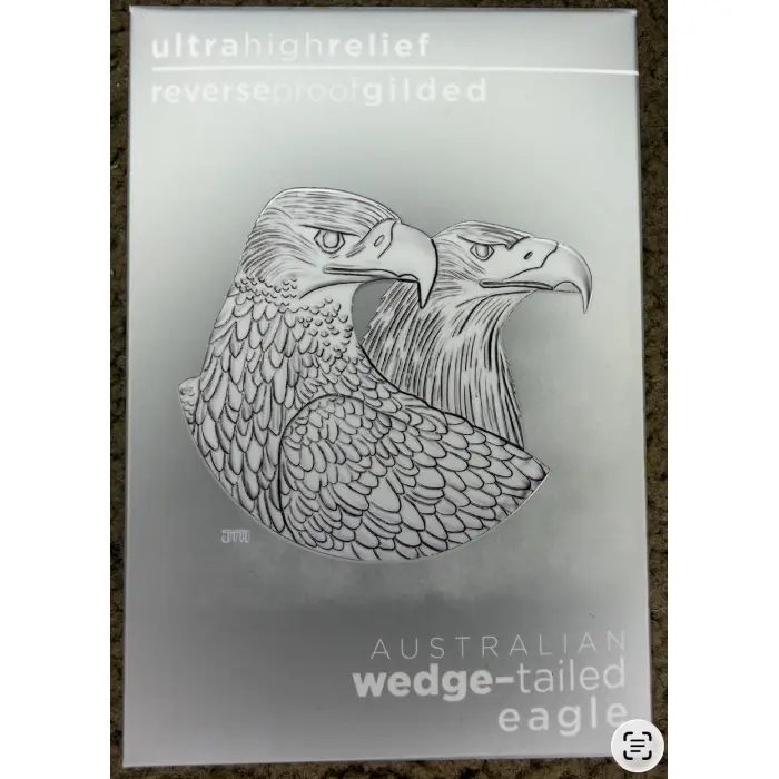 2026 Australian Wedge-Tailed Eagle 2oz Silver Proof High Relief Gilded Coin
