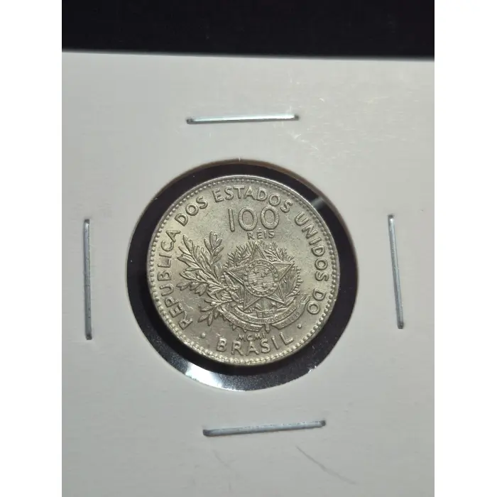 ​1901 Brazil 100 Réis Coin – Republica Dos Estados Unidos Do Brasi