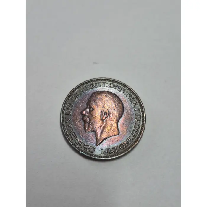 1931 British Half Penny – King George V (Beautiful Natural Toning)