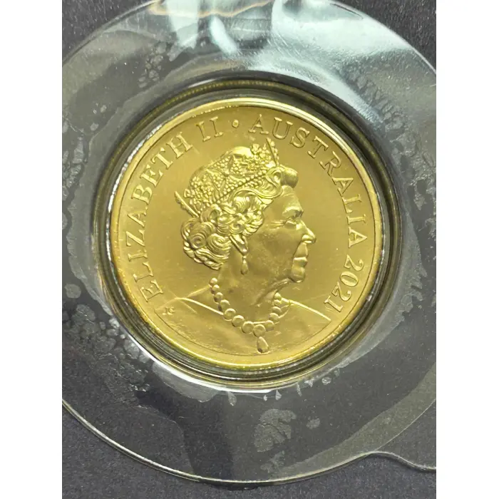 2021 Animalia 35th Anniversary  Hard Cover Book with 20c Colour Gold Plate Coin