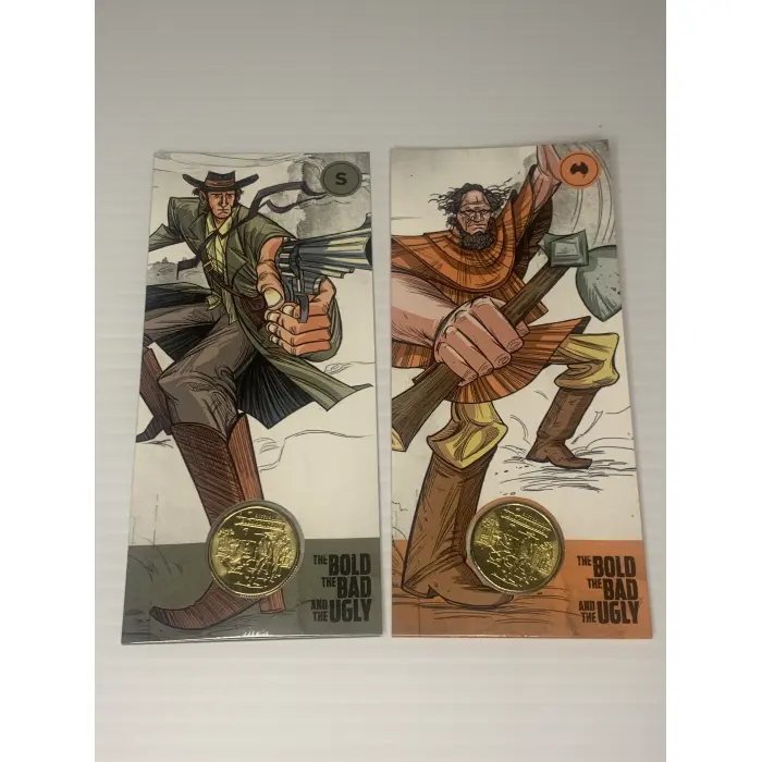 2019 $1 The Bold, The Bad and The Ugly Mintmark Carded Coins  
