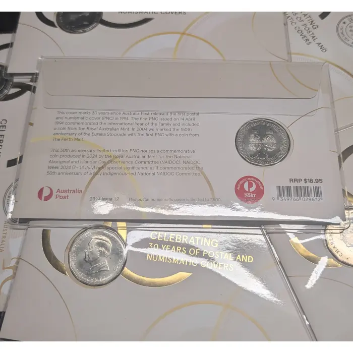 2024 50c 30th Anniversary of PNCs - NAIDOC coin in PNC