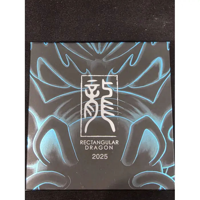 2025 Perth mint 1oz silver dragon proof rectangular coin