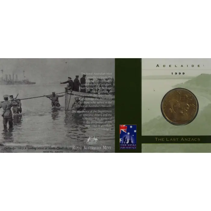 1999 The Last ANZACs $1 ('A' Mint Mark)