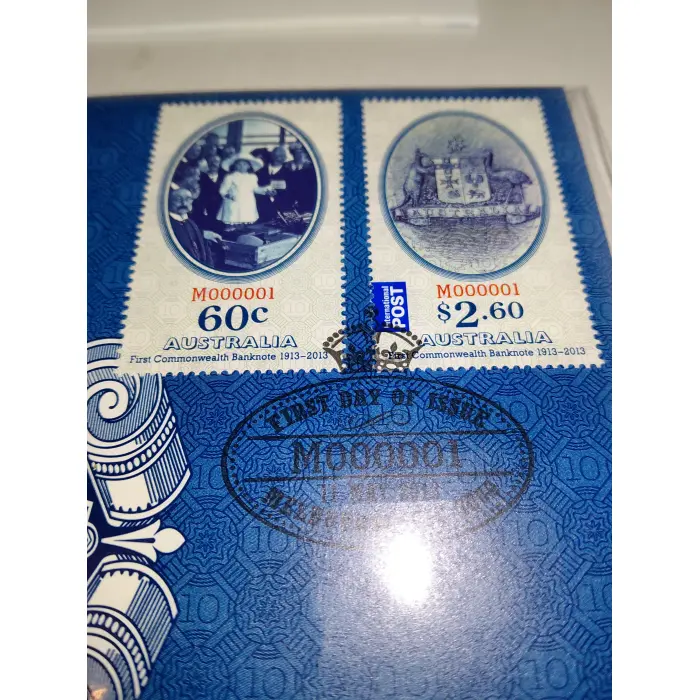 2013 $1 + 20¢ "First Commonwealth Banknote" 2-Coin PNC