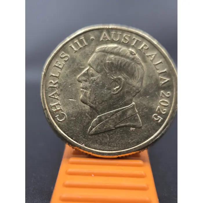 2025 $1 Coin King Charles Mob of Roos  with King Charles Hair Cud