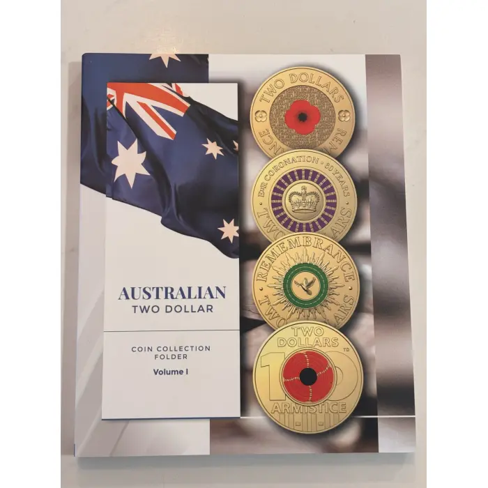 Australian $2 Coin Folder with 7 coins included
