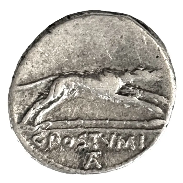 ROMAN C. Postumius (74 BC) silver denarius (S330) VF+/aVF