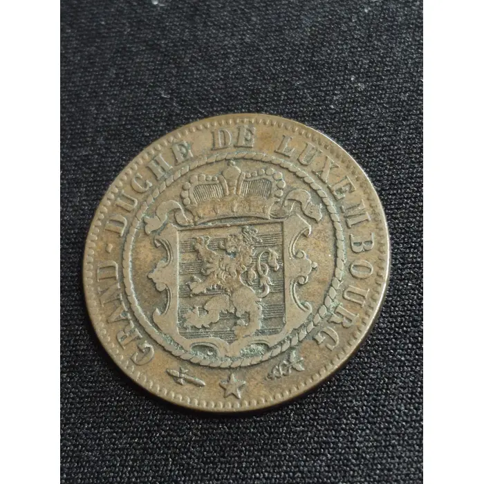 1870 Luxembourg 10 Centimes Bronze Coin – Grand-Duché de Luxembourg
