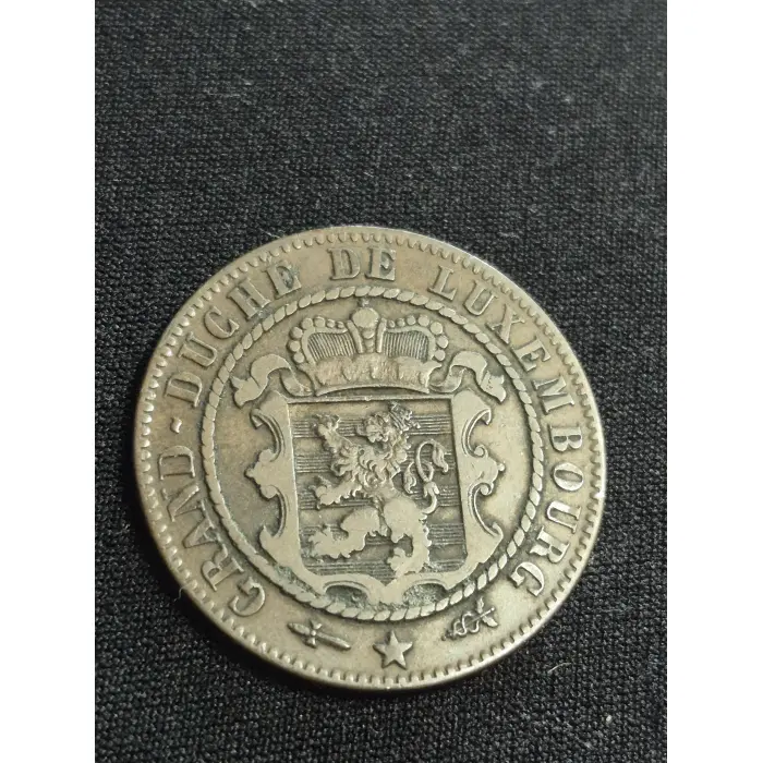 1870 Luxembourg 10 Centimes Bronze Coin – Grand-Duché de Luxembourg