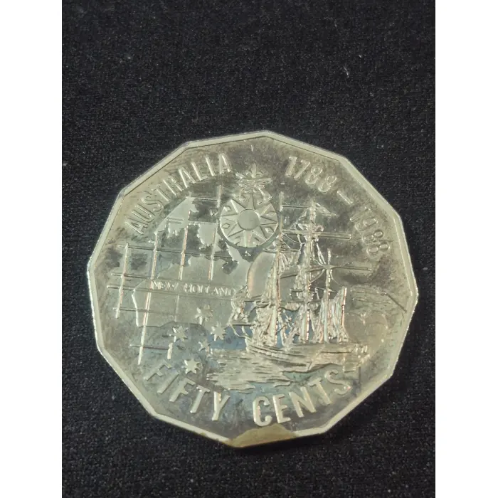 1988 Australian Bicentenary 50 Cent Commemorative Proof Coin