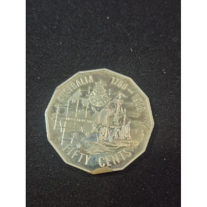 1988 Australian Bicentenary 50 Cent Commemorative Proof Coin