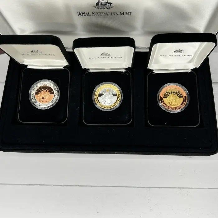1999–2001 Millennium Coin Series – The Past, The Present & The Future $10 Proof 