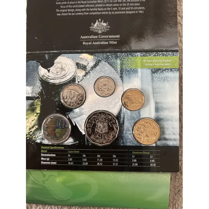 2013 6coin uncirculated set 