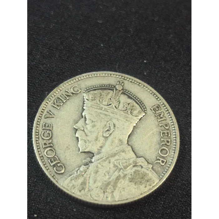 1934 New Zealand Silver One Florin Coin (King George V)