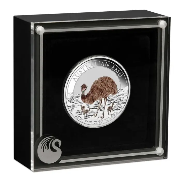 2024 Australian Emu 1oz Silver Coloured coin royal australian mint Ballot coin limited 1 of 2500