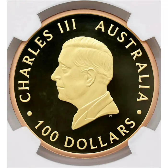 Australia Five Sovereign 2025 Gold Proof Reverse Gilded Coin