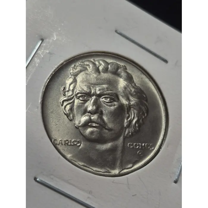 1936 Brazil 300 Reis Coin – Carlos Gomes "Vicentinas" Series