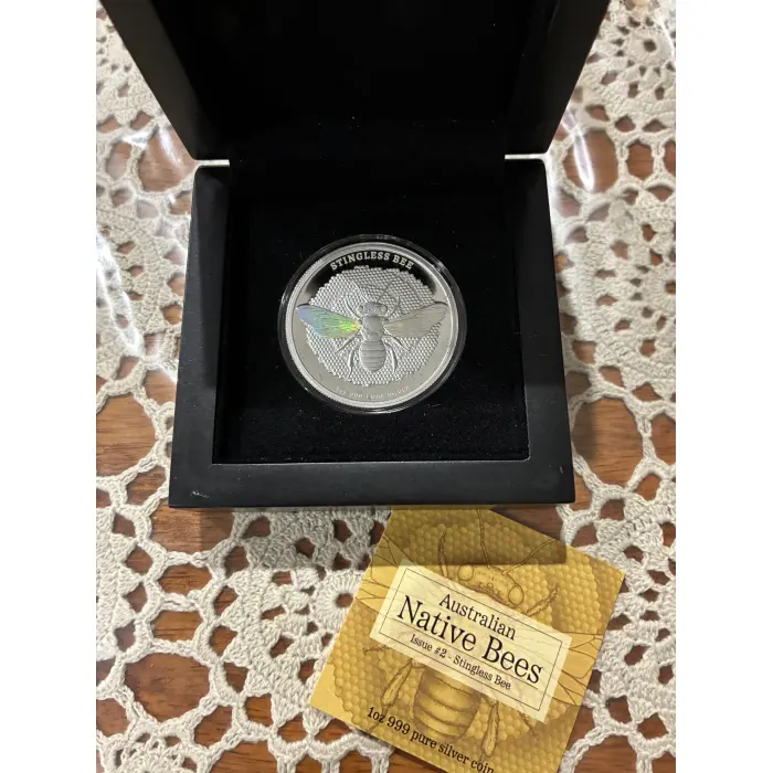 2026 AUSTRALIAN NATIVE BEES 1 oz SILVER COIN  “STINGLESS BEE” ISSUE #2