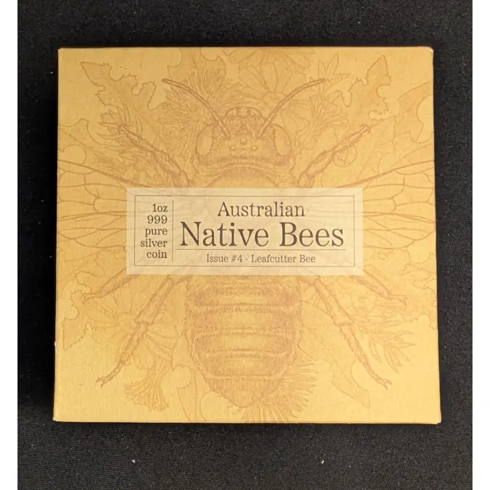 2026 Australian Native Bees - Leafcutter Bee 1oz Silver Proof Hologram Coin
