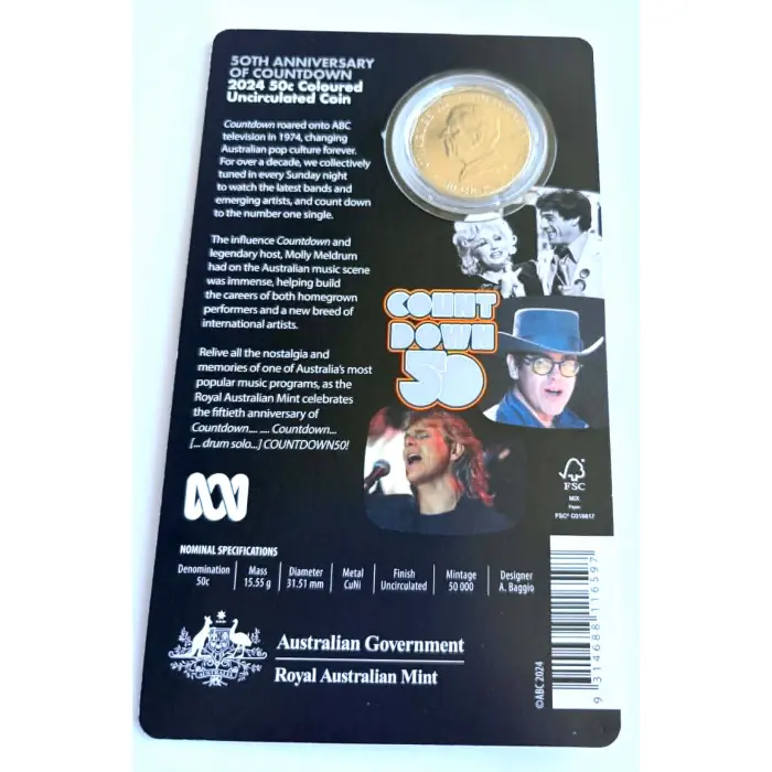 2024 50c - 50th Anniversary of Countdown